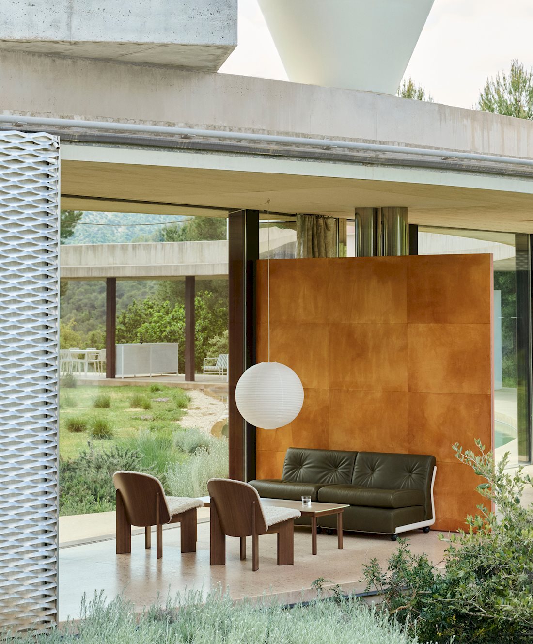 Amanta 2 Seater / Chisel Lounge Chair / Paper Shade / Kofi Coffee Table