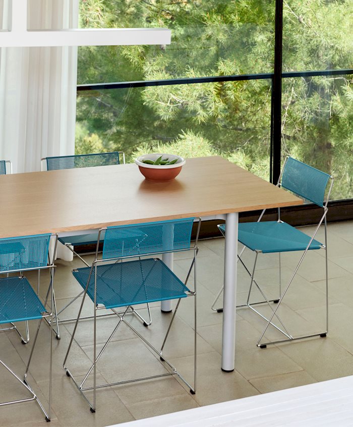 Annex Table Overhang / X-line Chair Chromed