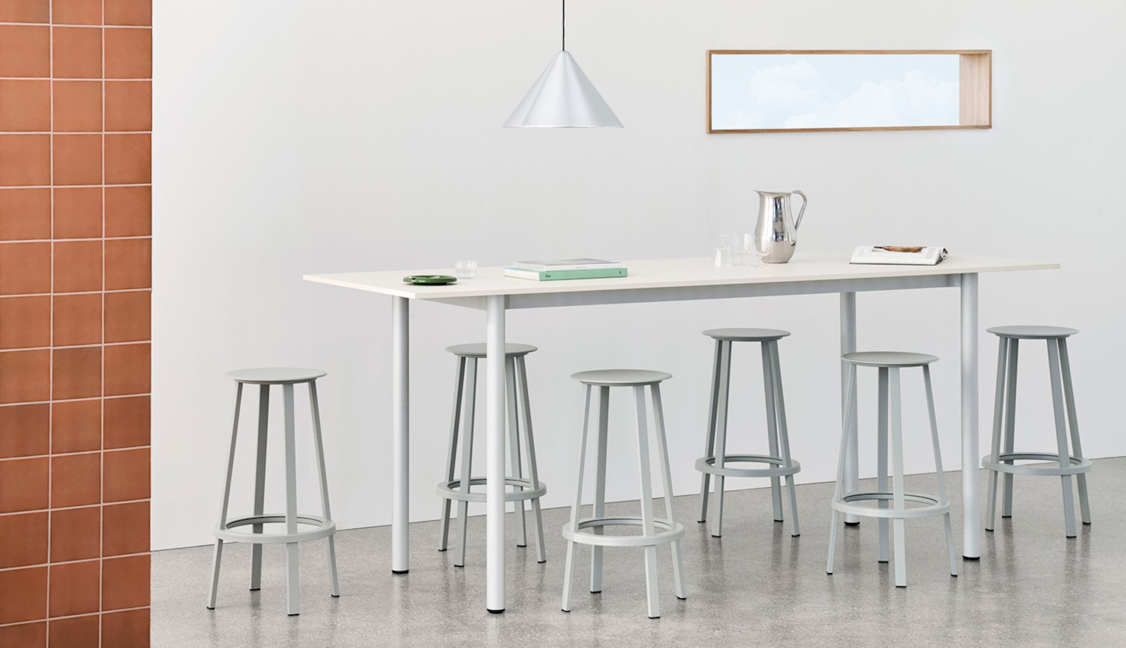 Annex Table Overhang / Compass Pendant / Revolver Bar Stool