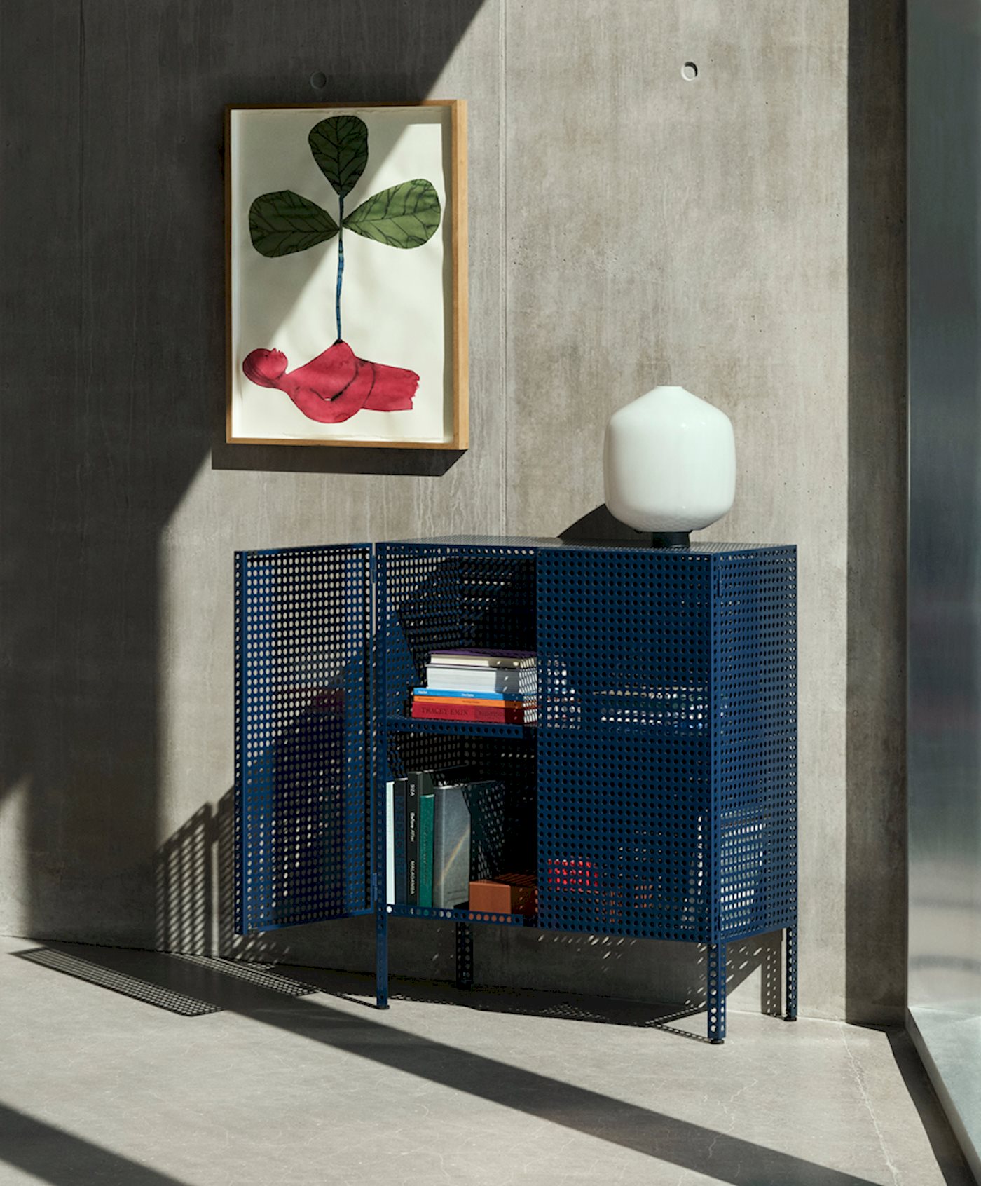 Perforated Cabinet Floor / Aspekt Buoy Table Lamp