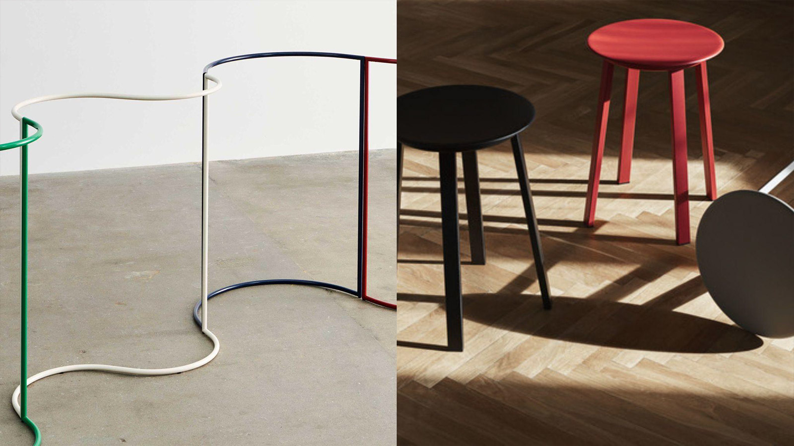 COLOUR RACK / REVOLVER STOOL SET