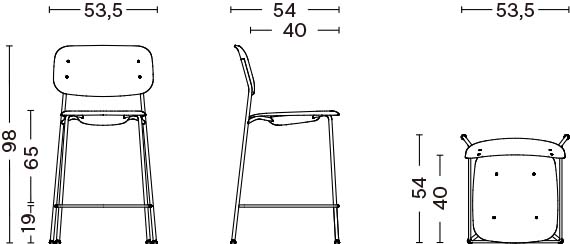 SOFT EDGE 90 BAR STOOL LOW（旧：10）