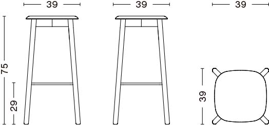 SOFT EDGE 82 BAR STOOL HIGH（旧：32）