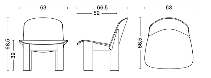 CHISEL LOUNGE CHAIR FRONT UPHOLSTERY