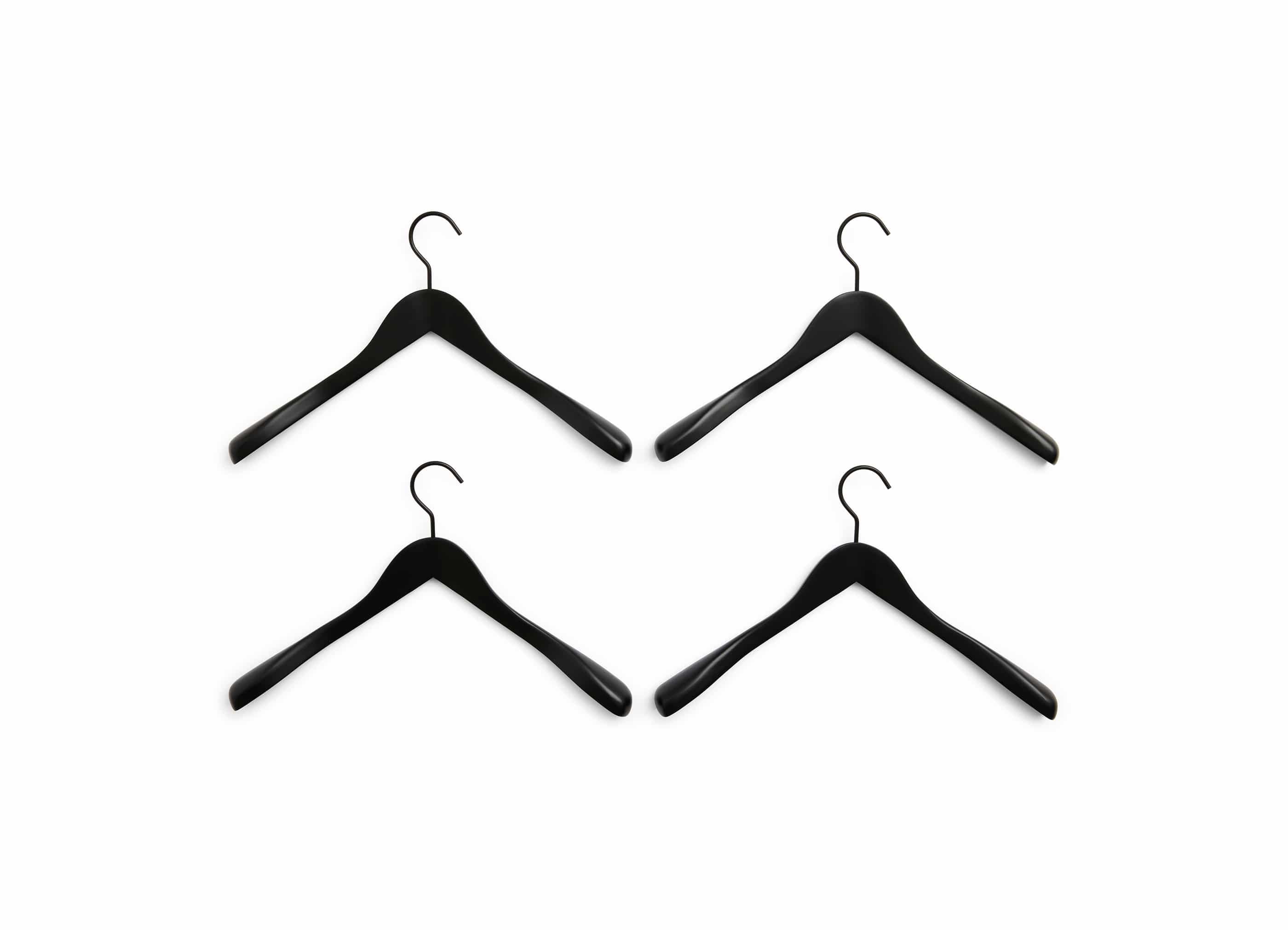 SMOOTH COAT HANGER SET OF 4 WIDE