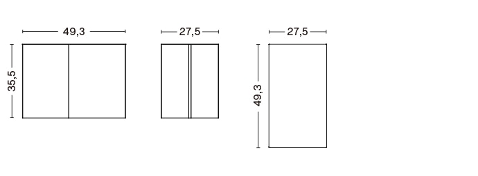 SLIT TABLE OBLONG