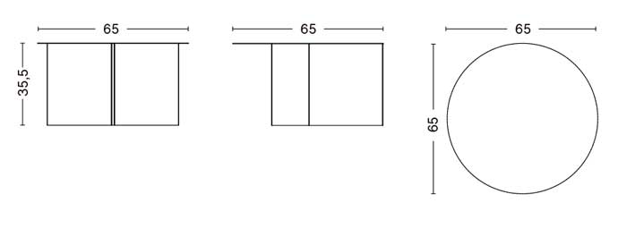 SLIT TABLE WOOD XL