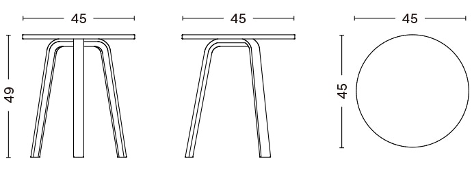 BELLA COFFEE TABLE / Φ45 x 49 cm