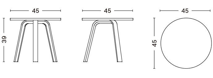 BELLA COFFEE TABLE / Φ45 x 39 cm
