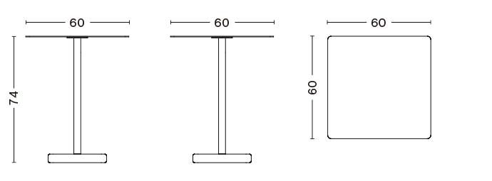 TERRAZZO TABLE SQUARE