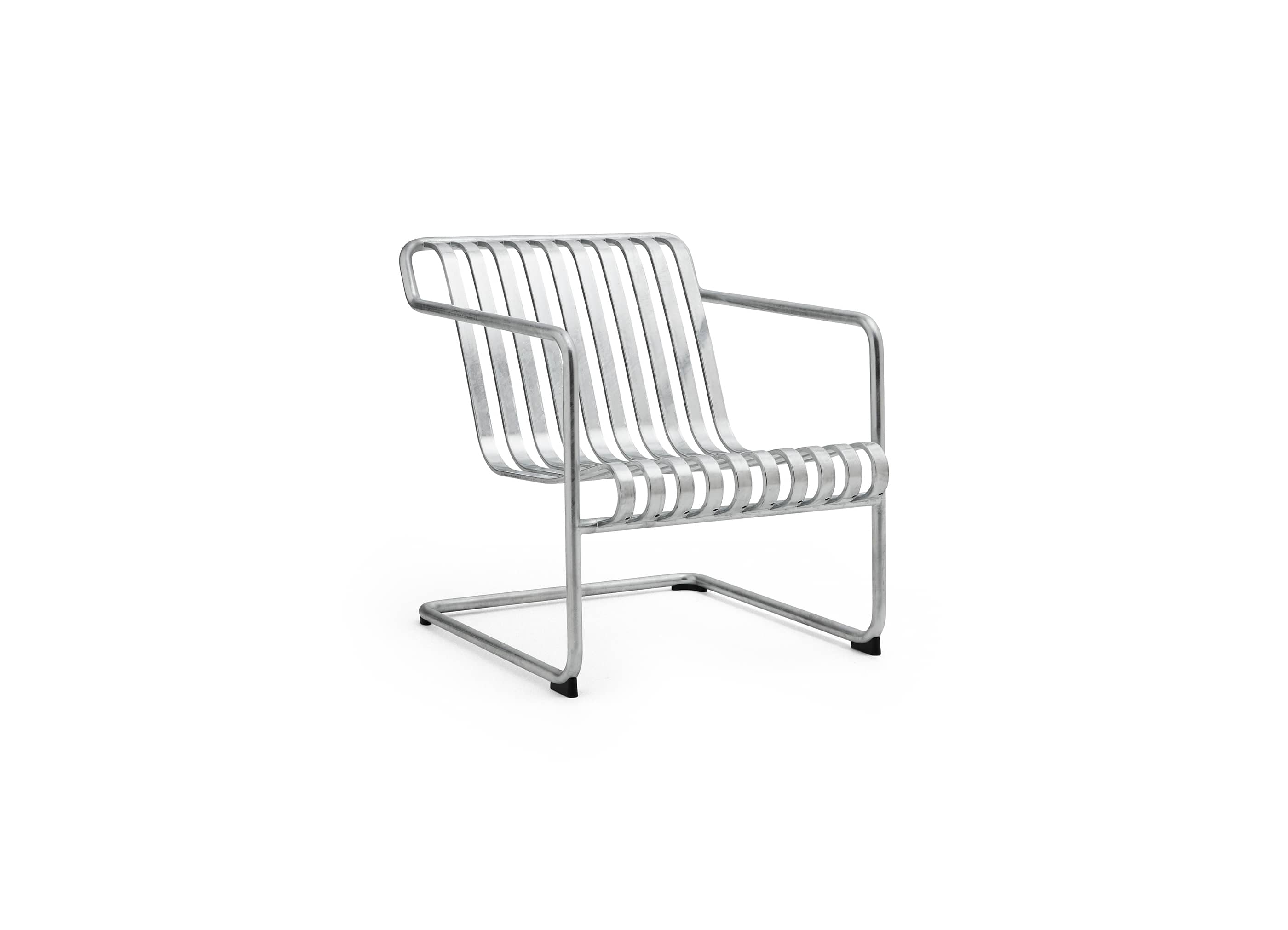 PALISSADE CANTILEVER LOUNGE CHAIR LOW - HOT GALVANISED