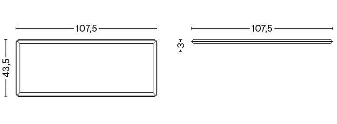 SEAT CUSHION FOR PALISSADE DINING BENCH