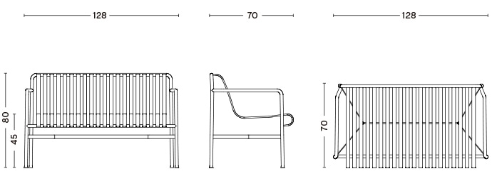 PALISSADE DINING BENCH