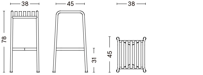 PALISSADE BAR STOOL