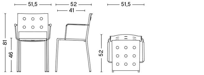 BALCONY DINING ARMCHAIR