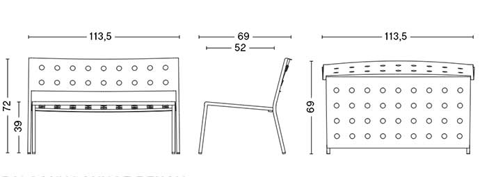 BALCONY  LOUNGE BENCH