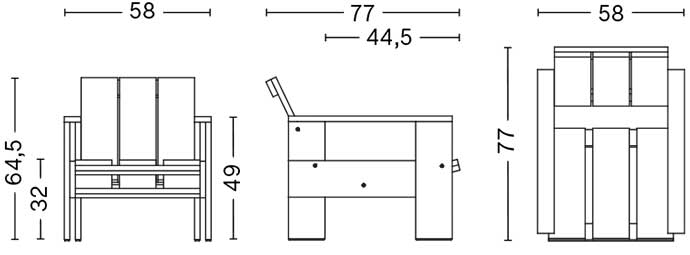 CRATE LOUNGE CHAIR