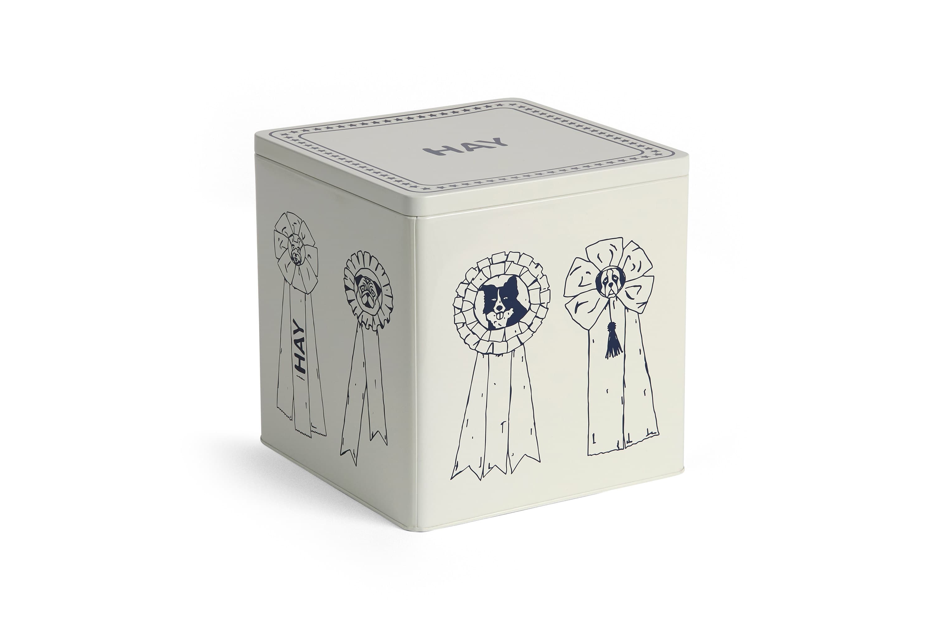 DOGS FOOD STORAGE TIN L