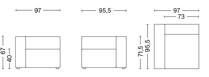 [50%OFF]MAGS NARROW MODULE LEFT ARMREST  1062
