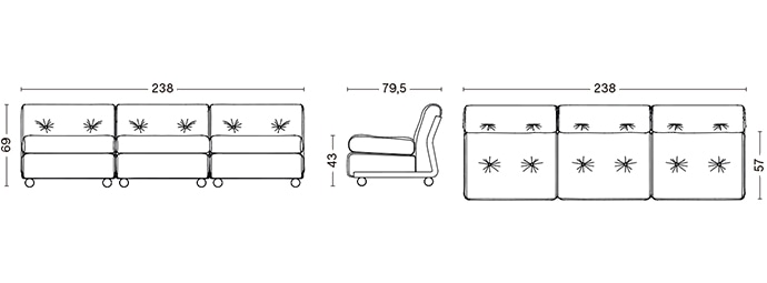 【2026年春 発売予定】AMANTA SOFA / 3 SEATER