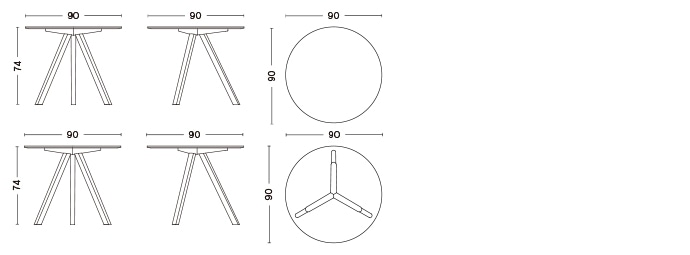 CPH 20 ROUND / Φ90 x H74