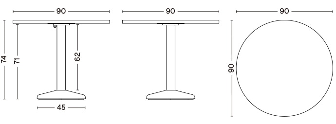 CERAMIC TABLE Φ90