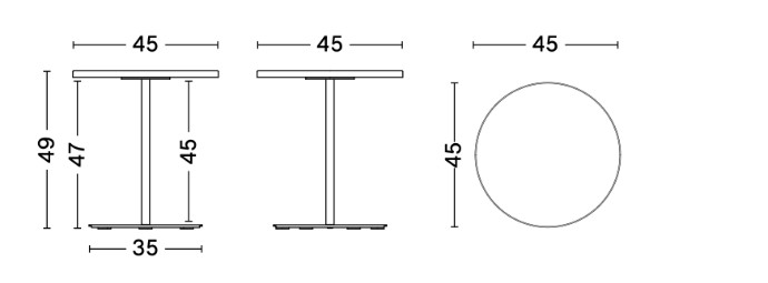 PYRO COFFEE TABLE  / Φ45 x 49