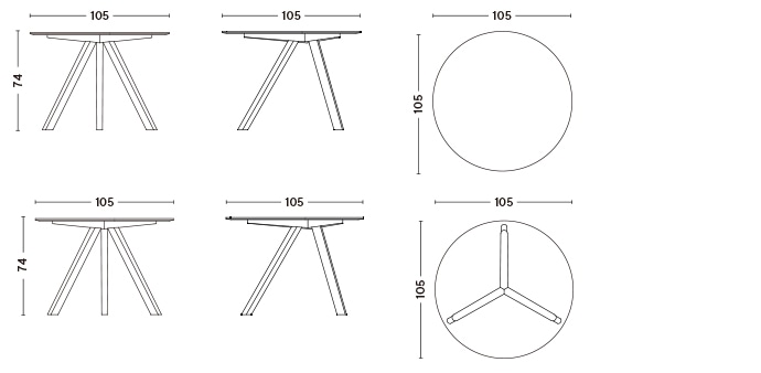 CPH 20 ROUND / Φ105 x H74
